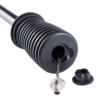 迪卡侬便携双向打气筒自带气针气压计适用球类篮球足球KIPT黑色-2080885