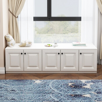 东徽现代简约飘窗柜组合储物柜卧室收纳榻榻米地柜阳台柜子定制 定制