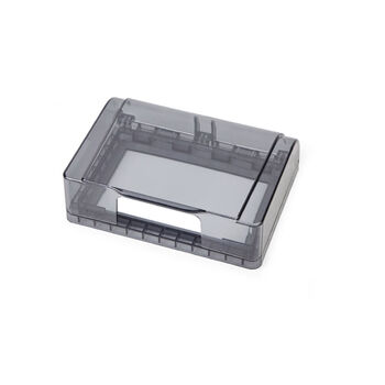 118型开关插座防水盒一位二位十孔浴室卫生间防溅盒保护罩盖户外 茶色