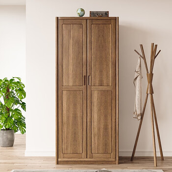 原木智作(logstyle)白蜡木衣柜卧室家具实木衣柜北欧风衣橱储物衣柜