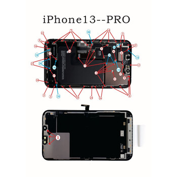 适用苹果13代手机全套螺丝iphone13promax内部主板机身螺丝13mini 13