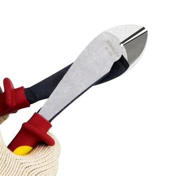 史丹利（STANLEY）绝缘斜嘴钳8英寸斜口钳钢丝剪钳偏嘴钳剪线钳84-004