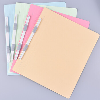 TANOSEE乐如诗 日本平面报告竖版文件夹 学生办公财务资料册/收纳袋 A4/150张 绿色 10册装OSFE-A4S-G