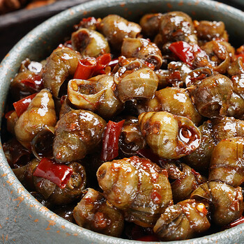 即食麻辣螺蛳肉零食童年小时候儿时怀旧250g 麻辣田螺250g*2袋-单袋