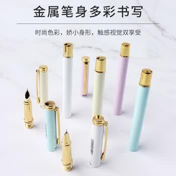 英雄（HERO） 钢笔 1302D铱金笔 学生正姿练字笔 办公签字笔墨水笔 蓝色 （暗尖EF尖）