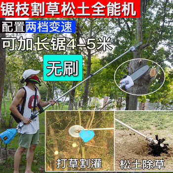 斯特克无刷电动割草机小型家用多功能农用打草除草机高枝锯电锯绿篱松土锄草机充电式无刷割草机含48v6a锂电池全套 图片价格品牌报价 京东