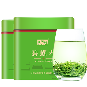 天旭绿茶苏州碧螺春茶叶新茶明前春茶嫩芽自己喝茗茶方罐装250克