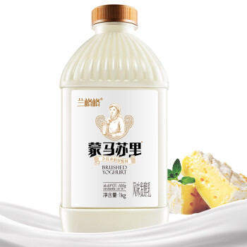 兰格格 蒙古蒙马苏里风味 1kg 生鲜低温酸奶酸牛奶