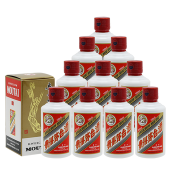 飞天茅台53度 茅台小可爱100ml 礼盒装 飞天茅台小可爱100ml*10瓶礼盒