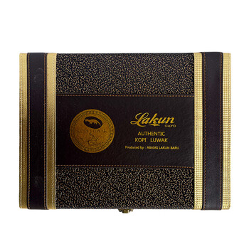 拉昆（Lakun GAYO）印尼麝香猫猫屎咖啡 非圈养+圈养挂耳咖啡50克*4盒礼盒装 送人礼