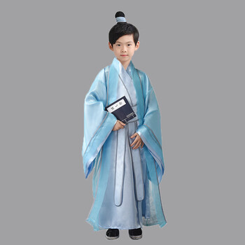 儿童古装汉服男童公子仙宋朝古代侠客衣服男孩中国风国学表演服六一
