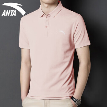 安踏短袖男冰丝t恤翻领运动服饰夏季薄款男士宽松速干上衣休闲polo衫