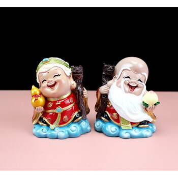 振迪 寿星公老寿星摆件寿翁福婆老人生日礼物送长辈老年人祝寿贺寿
