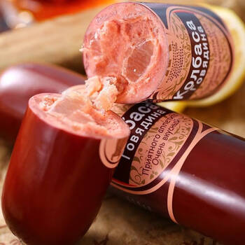 禾澹俄罗斯风味香肠肉肠牛筋肠牛肉鸡肉卢布火腿肠特产即食 限时【1根