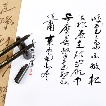 宝克(BAOKE)S23 软笔书法笔秀丽笔细笔头 黑色 12支/盒 宝克(BAOKE)S23 软笔书法笔秀丽笔细笔头 黑色 12支/盒