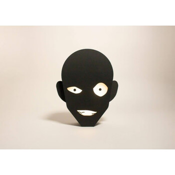 名侦探柯南灯罩名侦探柯南犯人灯罩小黑衣人创意神秘外星造型摆件风