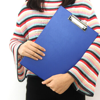 天章办公(TANGO)A4书写板夹/垫板/文件板夹/报告夹/菜单夹PVC全包胶书写垫板/蓝色1个