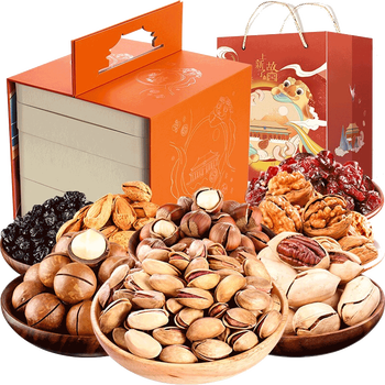 臻味坚果礼盒年货礼盒坚果春节休闲零食坚果炒货混合坚果组合年货礼品