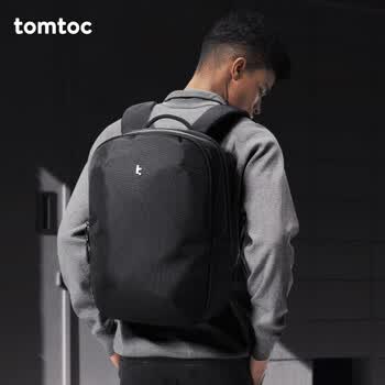 tomtoc双肩包背包男15.6英寸笔记本电脑包男士休闲商务通勤包20L
