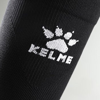卡尔美（KELME）无足袜套足球袜专业压力长袜筒防护固定护腿板套筒 黑色 M