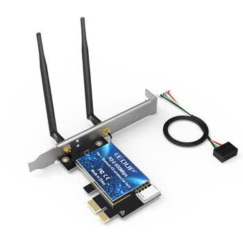 翼联（EDUP）PCI-E无线网卡 600M双频WIFI蓝牙4.0无线模块 蓝牙适配器 台式机内置 电脑WIFI接收器EP-9619