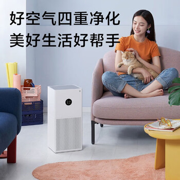小米空气净化器4lite家用除甲醛除异味除雾霾PM2.5轻音设计米家APP互联 米家空气净化器