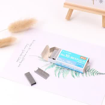 MAX美克司易穿透订书针HD-10系列专用钉10#针1000枚/盒 商务财务装订办公用品 NO.10-1M Stainless