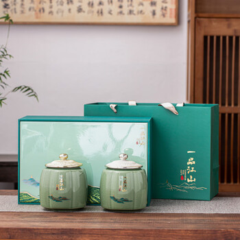 礼盒空盒茶叶罐包装盒龙井绿茶红茶白茶普洱通用定制 一品江山双罐