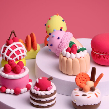 超轻粘土橡皮泥太空彩泥儿童黏土手工diy材料包yl恐龙奇遇记12卡主题