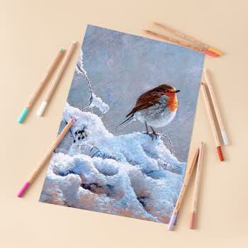 凯兰帝卡达单支补色PastelPencil艺术家粉彩铅笔套装软性粉铅画笔美术生学生绘画铅笔酞菁蓝788162画画笔
