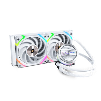 瓦尔基里(VALKYRIE）GL240W  VK 一体式CPU水冷散热器  多平台扣具 支持LGA1700 ARGB光效 铝质冷头