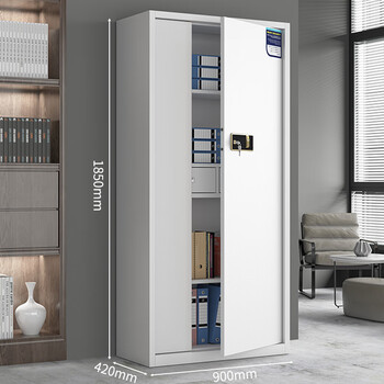 盛浪保密柜文件柜通门带抽电子指纹锁密码柜高185*宽90*深42cm