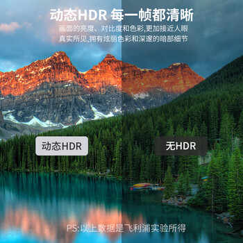 飞利浦Type-C转HDMI线雷电3/4转换器USB-C转接头扩展4K60/2K144Hz投屏适用笔记本电脑手机iPad平板1.5米