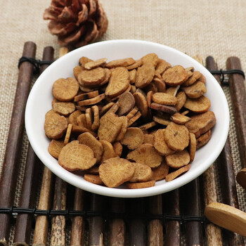 炒白芍250g克麸炒白芍片炒芍药片新货无硫散装天然中药材炒白芍500克