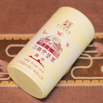 三鹤六堡茶黑茶润叶广西梧州特产伴手礼2022年陈化茶叶中华老字号200g
