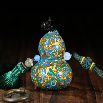 传统漆器  寓意【福禄】  大漆手捻葫芦