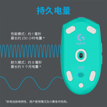 罗技（G）G304 LIGHTSPEED无线鼠标 游戏鼠标 轻质便携 鼠标宏 绝地求生FPS英雄联盟吃鸡 生日礼物 绿色
