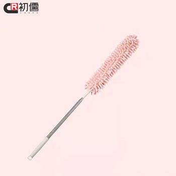 初儒 2个装北欧绿0.8m  雪尼尔除尘掸清洁工具伸缩除尘刷SH-C0409