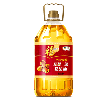 福临门 小榨炒压榨一级花生油5l食用油 小榨炒香花生油5升