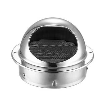 卫生间排气管防鸟罩304不锈钢防老鼠风帽外墙防风防雨罩油烟机通风口