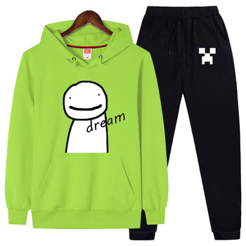 fghgf我的世界dream卫衣 套装同款周边儿童装连帽秋动漫衣服外套 1款