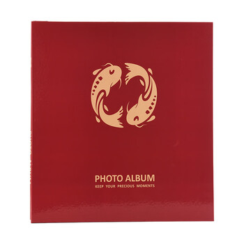 Nakabayashi仲林【全网热卖】插袋式相册本300张6寸/大容量影集/插页式家庭相薄照片书 红色锦鲤 HS6-300-01