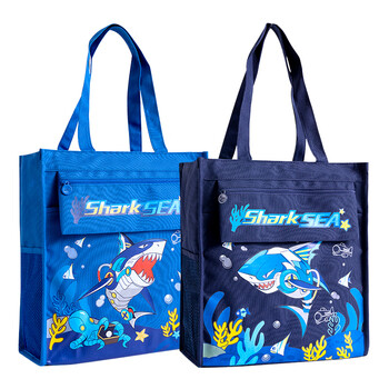 晨光(M&G)文具小学生补习袋补课手提袋书袋美术袋帆布包学习袋作业袋 机械鲨鱼颜色随机