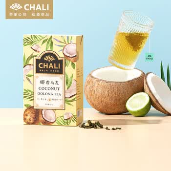 CHALI 可冷泡茶包 水果茶 椰香乌龙茶52.5g15包 椰果干 高山乌龙茶