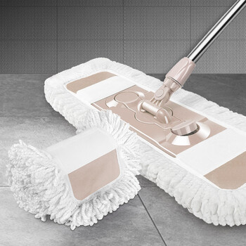 百家好世 大号平拖专用拖布头吸水懒人拖把配布墩布 1块装 百家好世 大号平拖专用拖布头吸水懒人拖把配布墩布 1块装