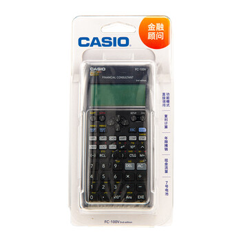 卡西欧（CASIO）金融理财计算器会计财务考试备考学习适用内置9种金融公式fc-100V