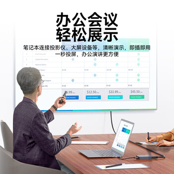 宇视科技方形拓展坞Type-C扩展坞USB-C转HDMI4K转接头MacBook电脑转换器五合一PD100w稳定供电铝合金外壳