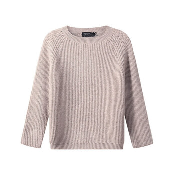 麦丝玛拉 max mara weekend 女士米灰色马海毛/腈纶长袖针织衫毛衣