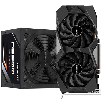 技嘉(gigabyte)rx 5500xt gaming oc 8g amd电竞游戏显卡 【套装】55x