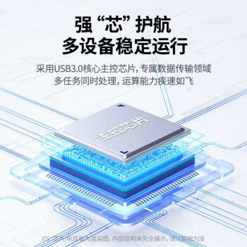 绿联（UGREEN） USB3.0分线器扩展坞 高速4口集线器HUB拓展坞 笔记本电脑一拖多接口转换器转接头延长线带供电口